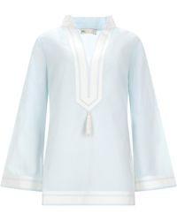 Tory Burch - Cotton Tory Tunic Shirt - Lyst