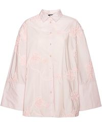 ROTATE BIRGER CHRISTENSEN - Oversized Embroidered Shirt - Lyst