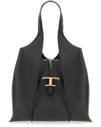 Tod's - Borsa tote nera t timeless media - Lyst