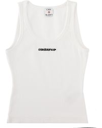 CASABLANCA - Tank Top Con Logo - Lyst