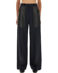 Bottega Veneta - Wool And Cotton Pants - Lyst