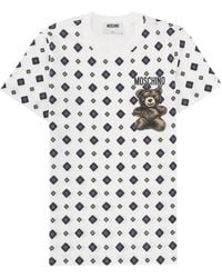 Moschino - Printed Crew Neck T-Shirt - Lyst