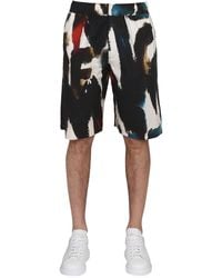 McQueen - Printed Shorts - Lyst