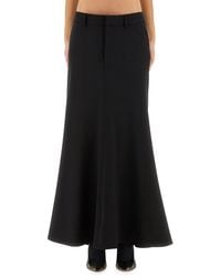 Balenciaga - "Godet" Maxi Skirt - Lyst