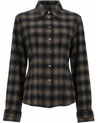 Our Legacy - Fitted Plaid Button-Front Shirt - Lyst