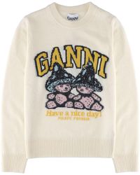 Ganni - Maglia "Teddy Mushroom" - Lyst