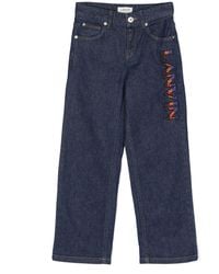 Lanvin - Jeans With Logo - Lyst
