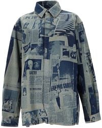 Jean Paul Gaultier - Shirt With Newspaper Print Cotton - Lyst