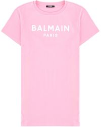 Balmain - Vestito Maniche Corte - Lyst