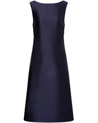Alberta Ferretti - Raso Midi Dress For - Lyst