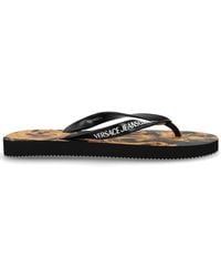Versace Jeans Couture - Thong Sandal With Logo - Lyst