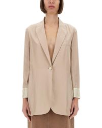 Alysi - Silk Blazer - Lyst