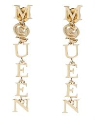 McQueen - Logo Earrings - Lyst