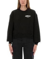 KENZO - Logo Crew Neck Sweatshirt - Lyst