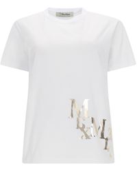 Max Mara - T-Shirt "Edile" Con Logo - Lyst