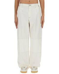 MM6 by Maison Margiela - Cotton Canvas Pants - Lyst
