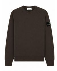 Stone Island - Felpa Con Patch Logo - Lyst