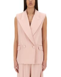 Nina Ricci - Double-Breasted Sleeveless Jacket - Lyst
