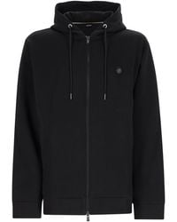 BOSS - Felpa Con Zip E Cappuccio - Lyst