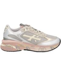 Premiata - Chunky Multicolour Sneakers With Metallic And Leather Panels - Lyst