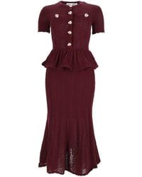 Self-Portrait - Abito Peplum - Lyst