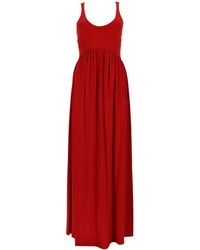 Sportmax - Crepe Jersey Long Dress - Lyst
