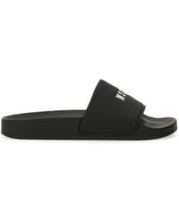 MSGM - Slide Sandal With Logo - Lyst