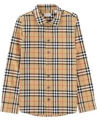 Burberry - Camicia Logata - Lyst