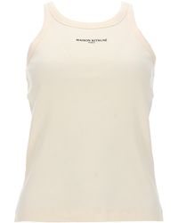 Maison Kitsuné - Tank Top Con Logo - Lyst