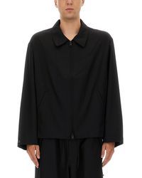 Y-3 - Boxy Wool Jacket With Minimalist Design - Lyst