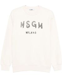 MSGM - Sweatshirt With Logo - Lyst