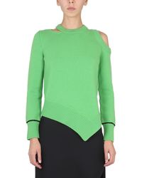 McQueen - Bare Shoulder Sweater - Lyst