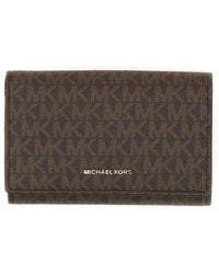 MICHAEL Michael Kors - Wallet With All Over Logo - Lyst