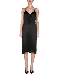 DSquared² - Midi Dress With Crossed Shoulder Straps - Lyst
