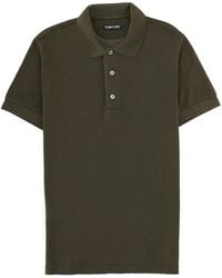Tom Ford - Lyocell And Cotton Polo Shirt - Lyst