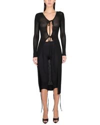 ANDREADAMO - Long Perforated Jersey - Lyst