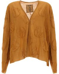 Uma Wang - Textured V Neck Cardigan - Lyst