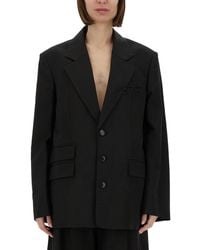 Alexander Wang - Blazer Oversize Con Logo - Lyst