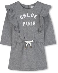 Chloé - Dress With Logo - Lyst