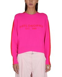 Philosophy Di Lorenzo Serafini - Cropped Wool And Cashmere Sweater - Lyst