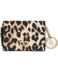 Ganni - Card Holder With Logo - Lyst