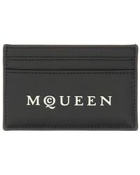 McQueen - Card Holder With Logo - Lyst