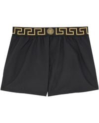 Versace - Sea Shorts With "greek" Edge - Lyst