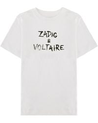 Zadig & Voltaire - T-Shirt Con Stampa Grafica - Lyst