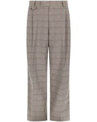 Drole de Monsieur - Pants "Large À Carreaux" - Lyst