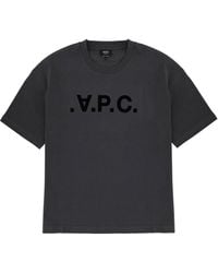 A.P.C. - T-Shirt With Logo - Lyst