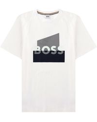 BOSS - T-Shirt Con Logo Grafico - Lyst