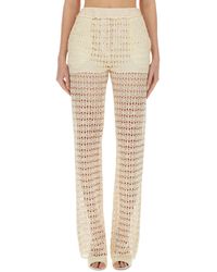 Alysi - Wide Macramé Pants - Lyst
