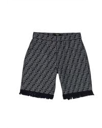 Fendi - Denim Bermuda Shorts - Lyst