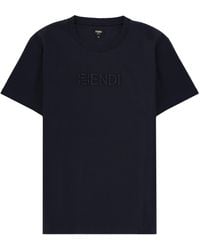Fendi - T-Shirt Con Logo 3D - Lyst